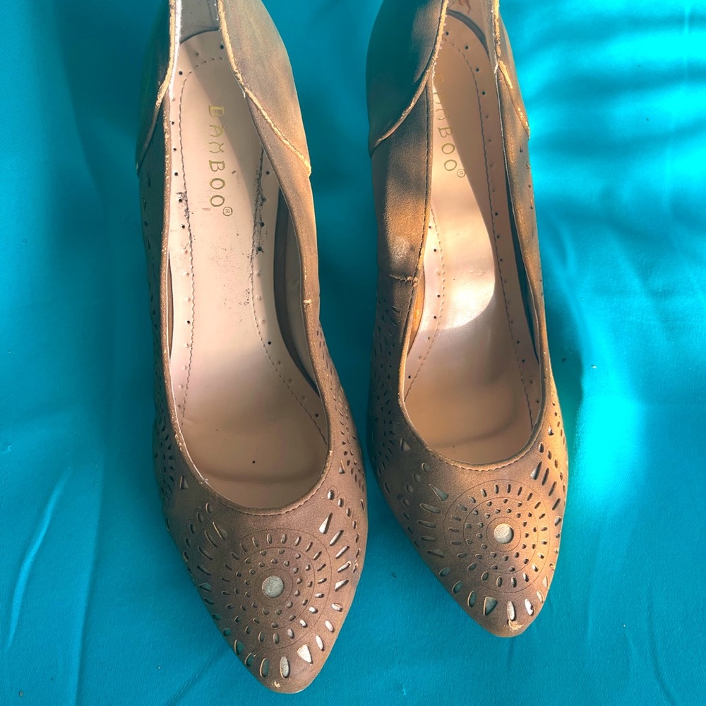 Women’s bamboo wedges shoes
